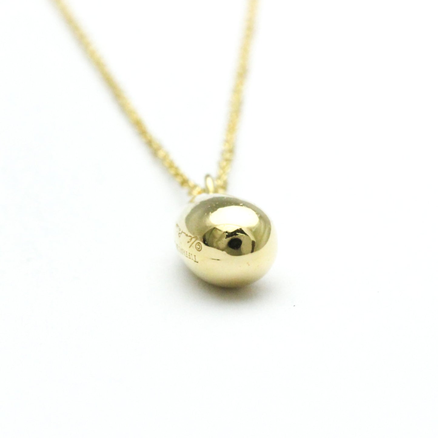 Tiffany Teardrop Necklace Yellow Gold (18K) No Stone Women