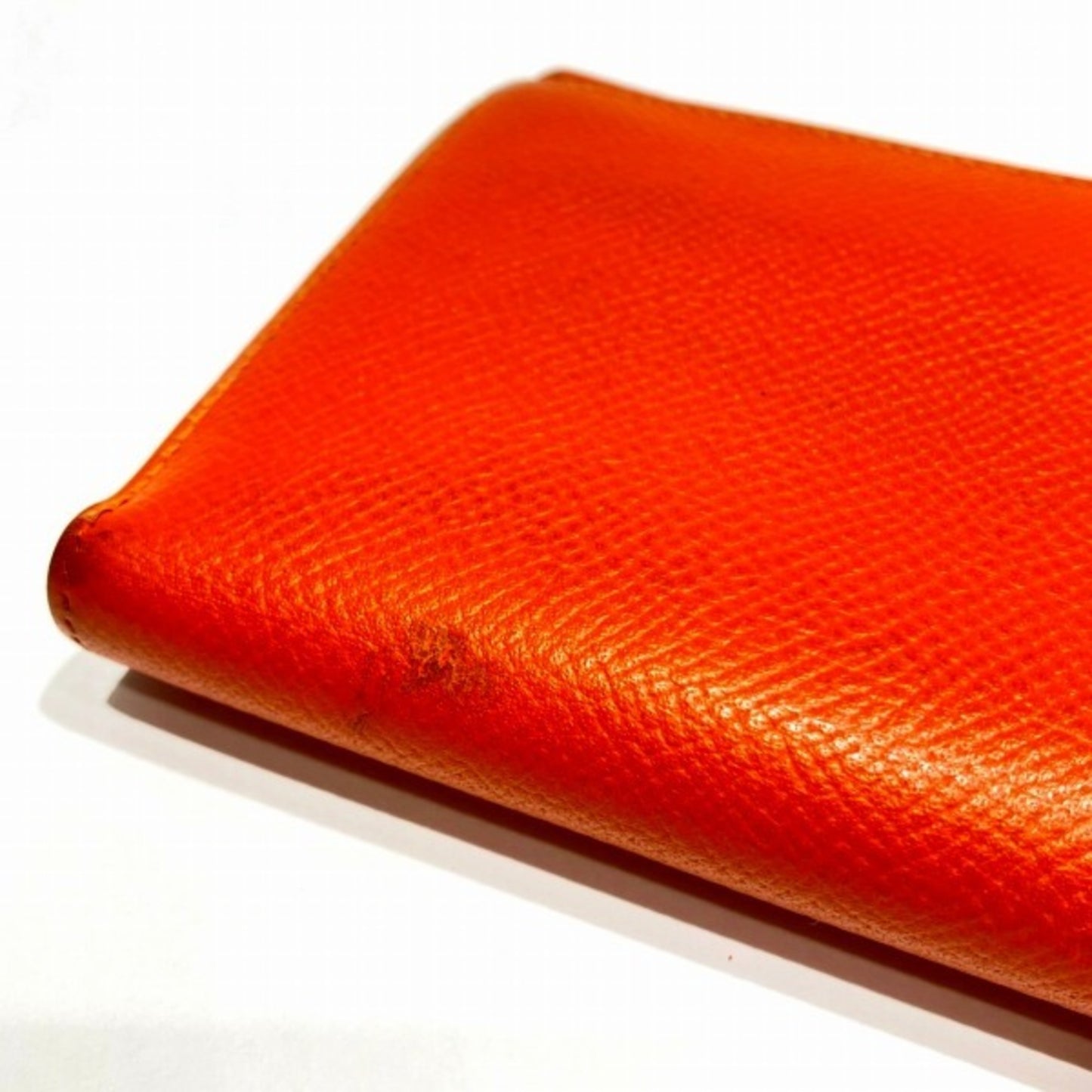 Hermes Bearn Soufflet Orange Long Wallet