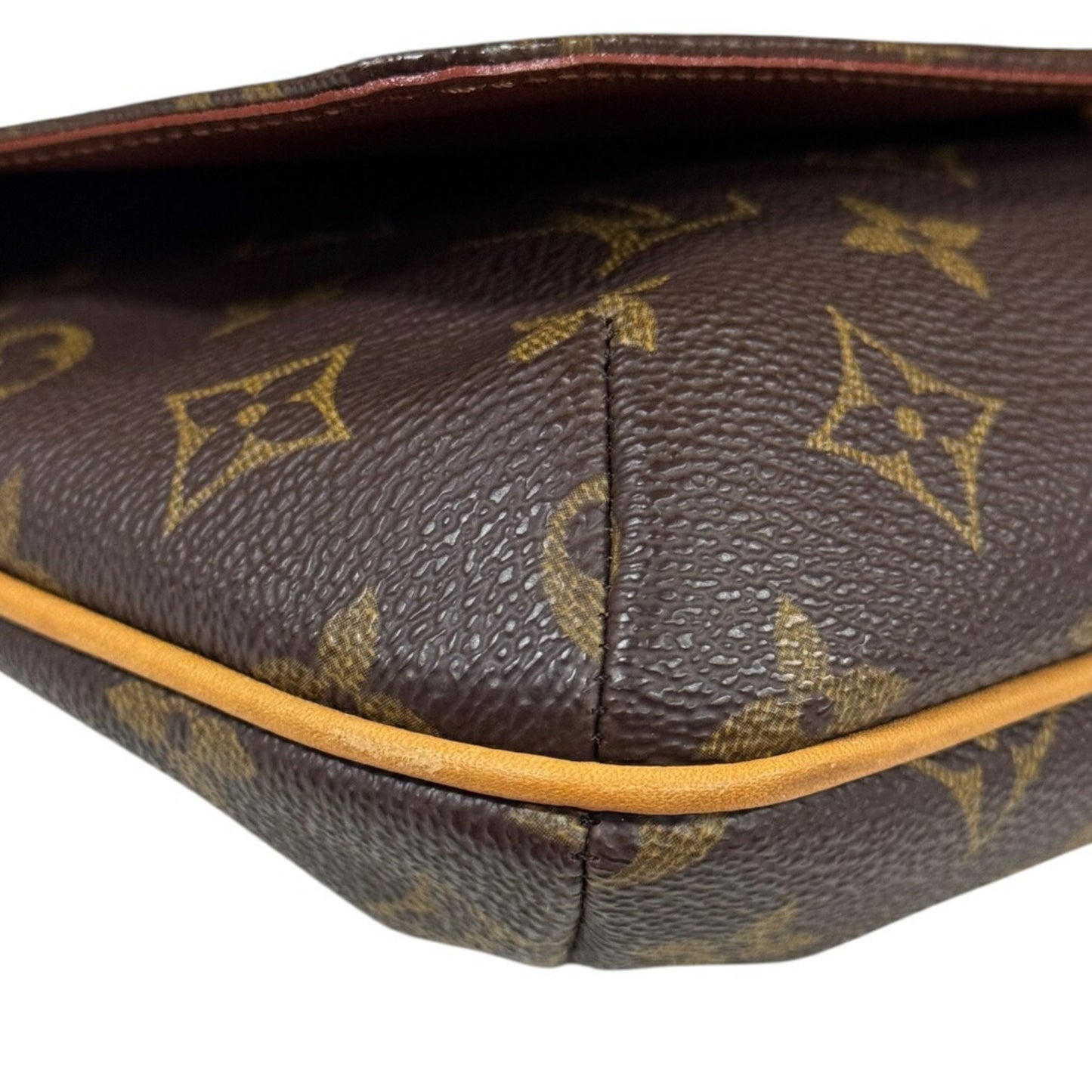 Louis Vuitton Musette Tango Monogram Shoulder Bag Canvas M51257 Brown