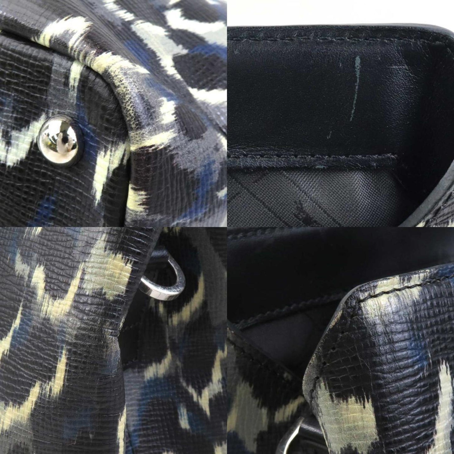 Longchamp Handbag Shoulder Bag Leather Black