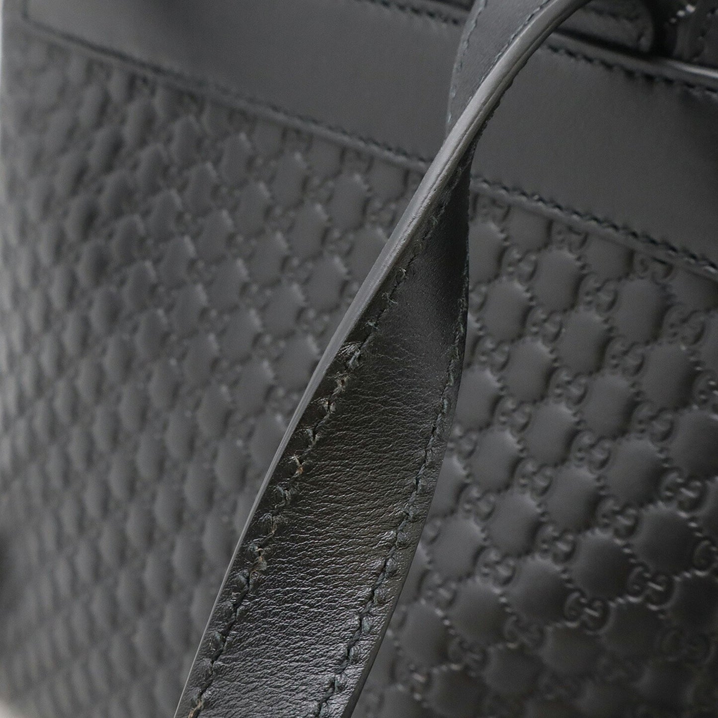 Gucci Micro Guccissima Backpack Leather Black 607993