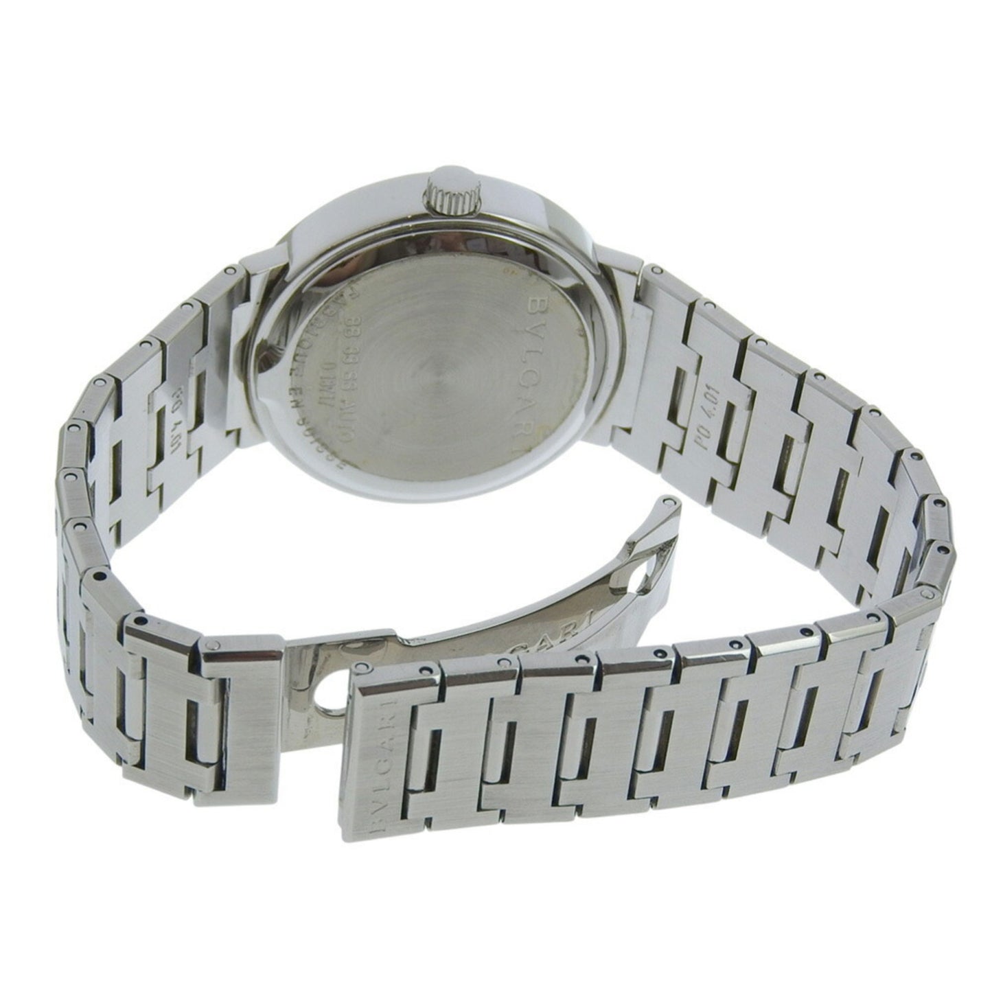 Bvlgari Watch Cal. 220 Bb33Ssauto Stainless Steel Automatic Analog Display Black Dial