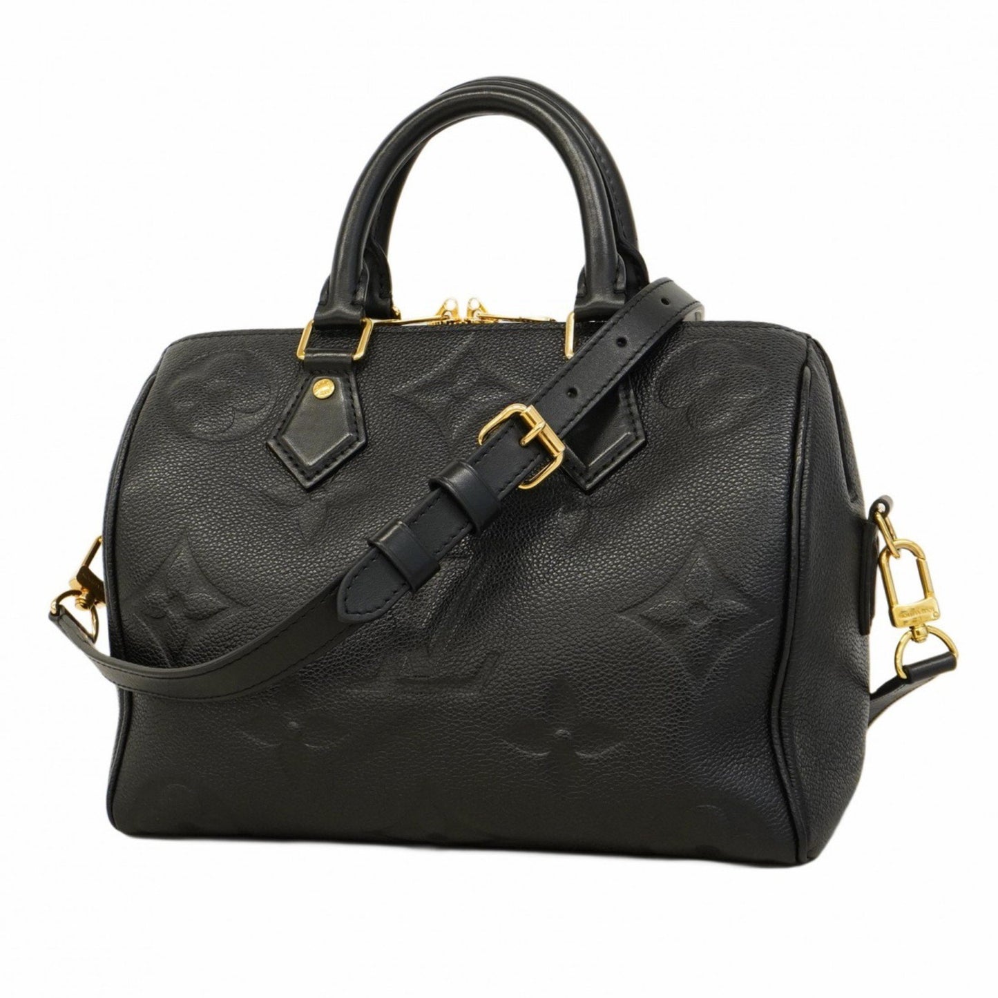 Louis Vuitton Monogram Empreinte Speedy Bandouliere 25 Handbag M58951 Noir