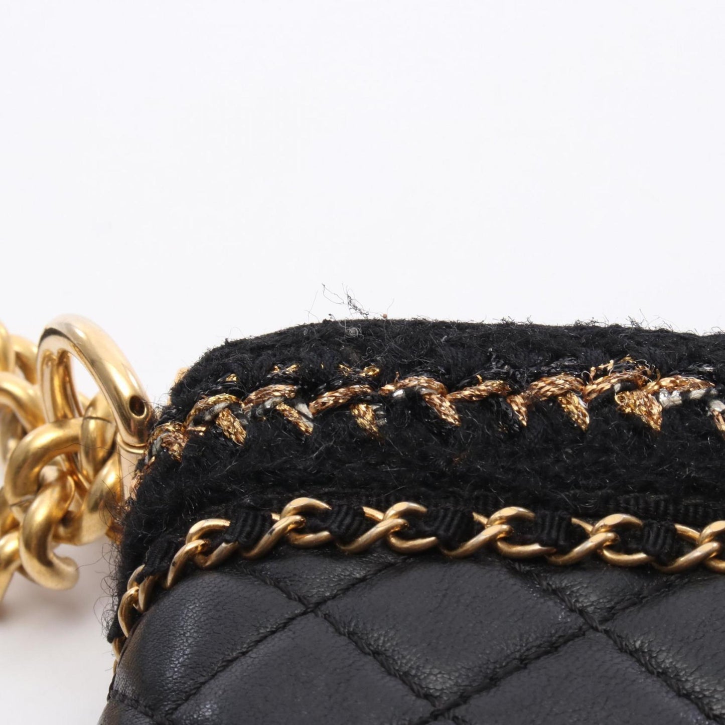 Chanel Boy Chanel Large Matelasse Shoulder Bag In Lambskin Fabric