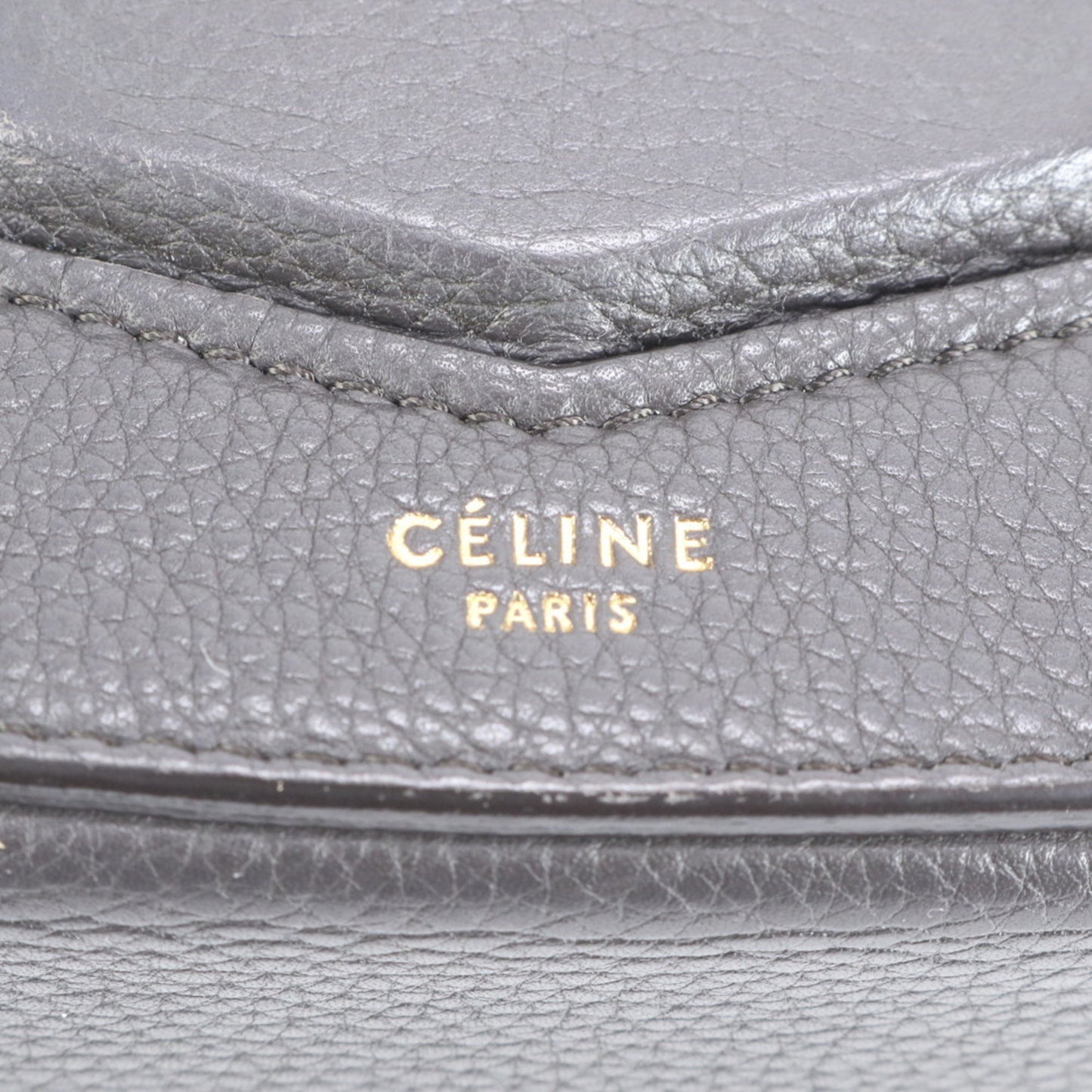 Celine Trotter Leather Shoulder Bag