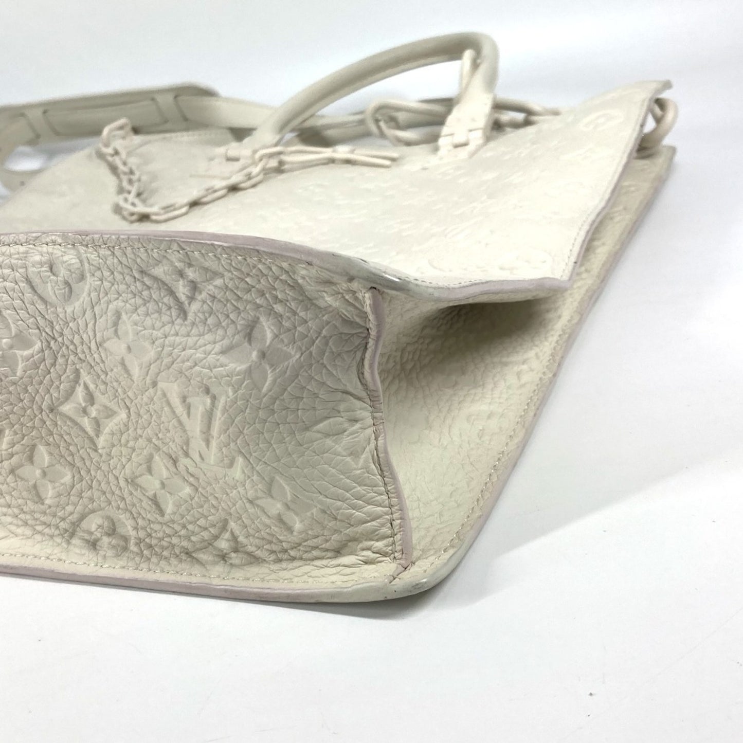 Louis Vuitton M53265 Monogram Taurillon Sac Plat Handbag Tote Bag 2Way Shoulder Leather
