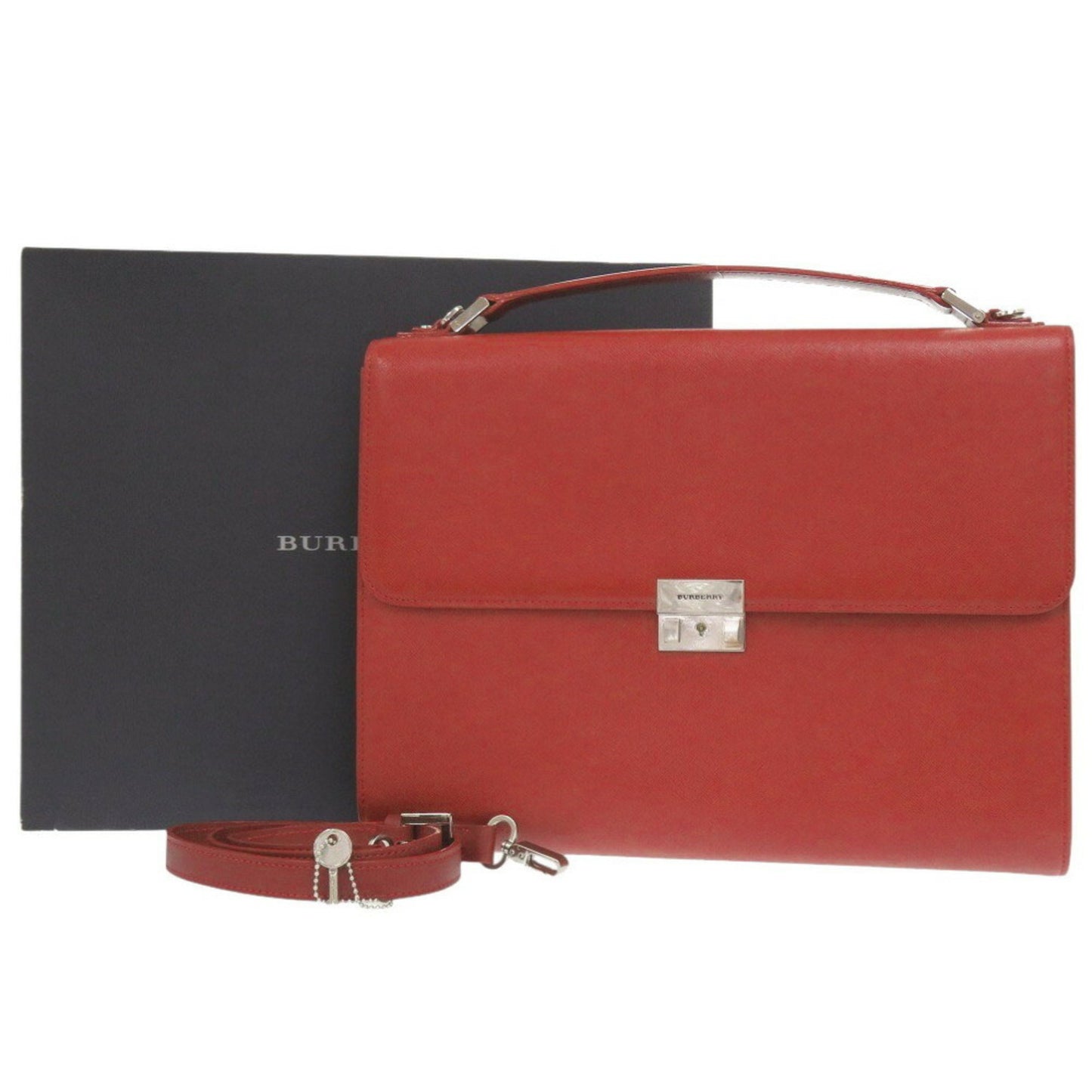 Burberry Leather Red Bag 1797Burberry