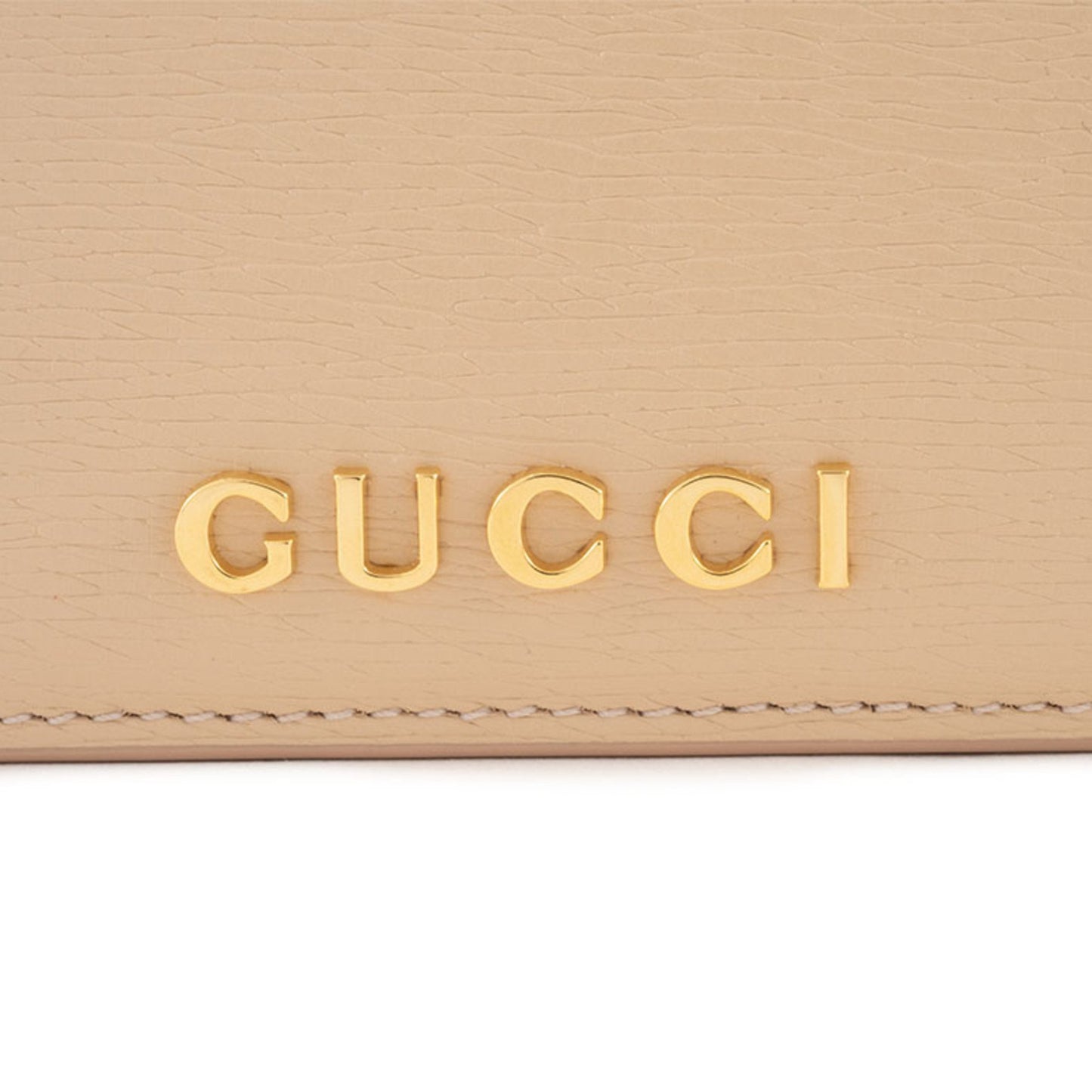 Gucci Chain Wallet Shoulder Bag 772643 Leather Pale Orange