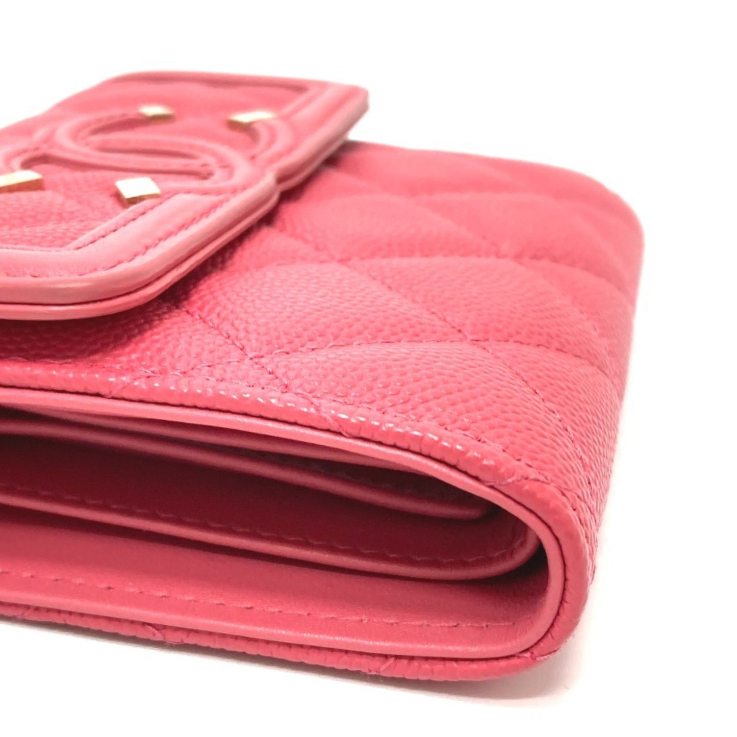 Chanel Ap0375 Cc Filigree Matelasse Medium-Long Wallet