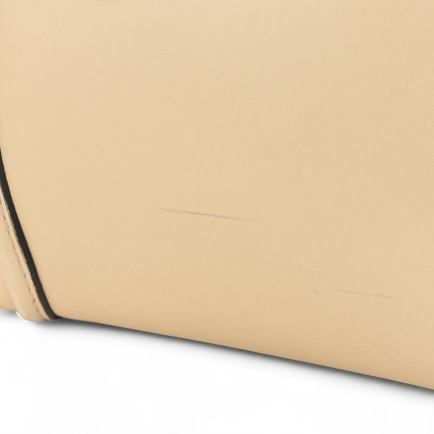 Celine Luggage Nano Shopper 2-Way Tote Bag/Shoulder Bag In Two-Tone Beige