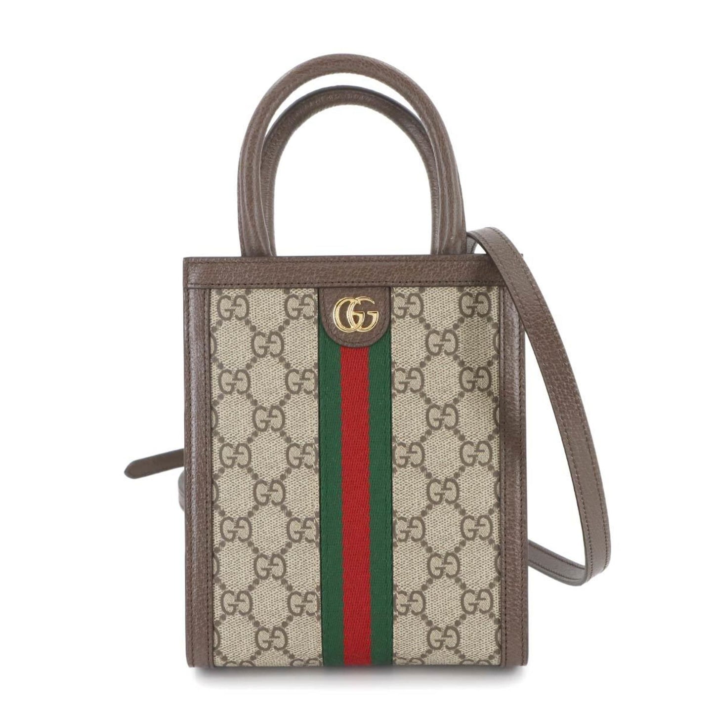 Gucci Ophidia 2Way Hand Shoulder Bag Gg Supreme Canvas Leather Beige Brown 772317 Bag