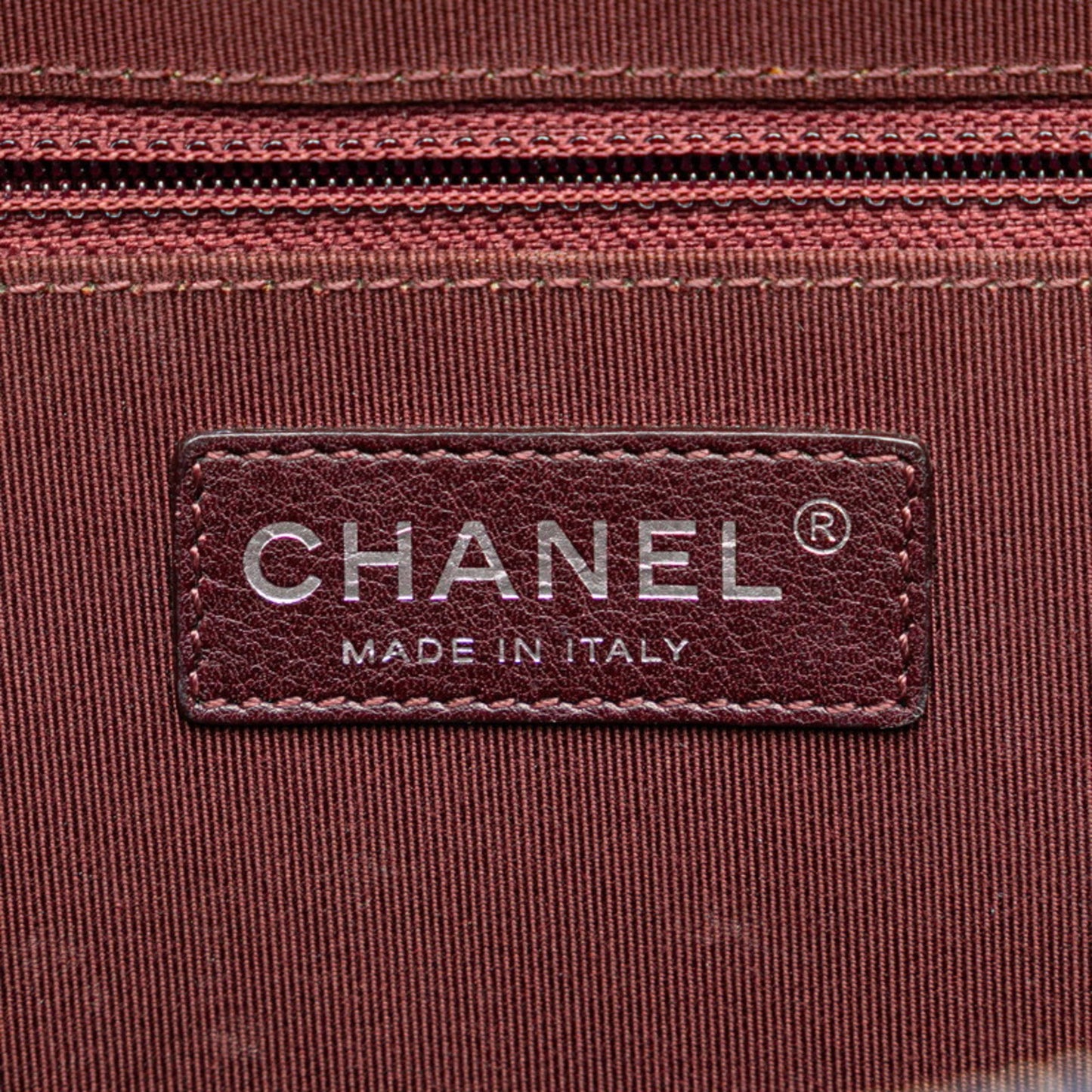 Chanel Boy Chanel Chain Shoulder Bag Camera Navy Lambskin