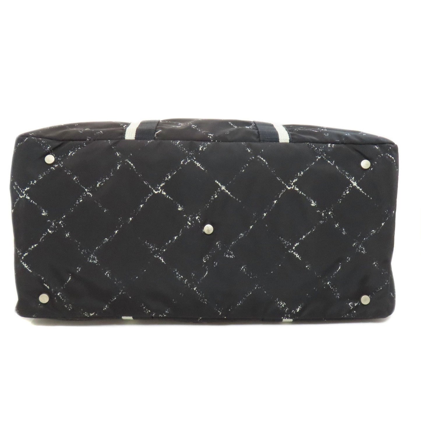Chanel Travel Line Boston Bag Nylon Material