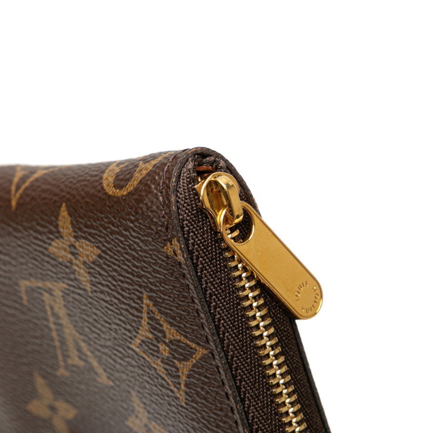 Louis Vuitton Monogram Zippy Coin Purse M60067 Brown Leather