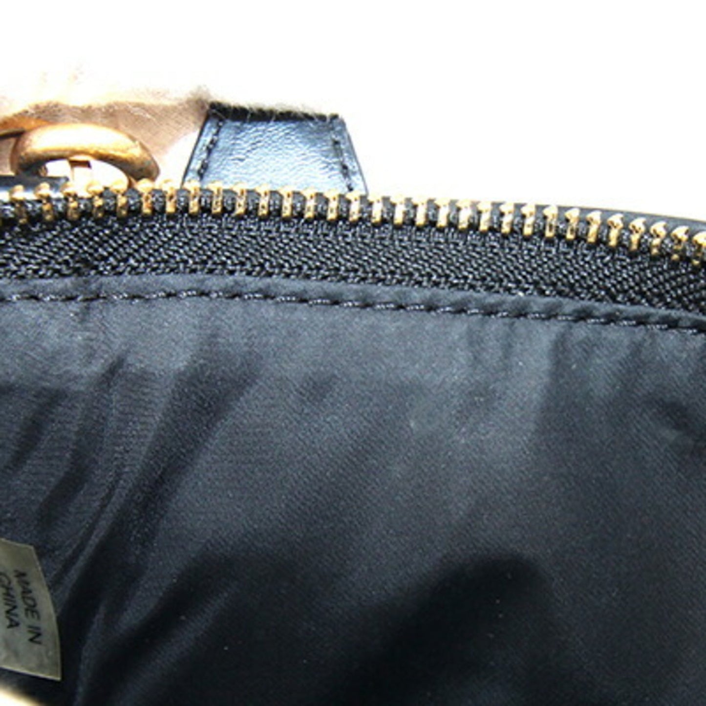 Tory Burch Ella Micro Tote 82444 Black Polyester Leather Small Shoulder Bag Pochette