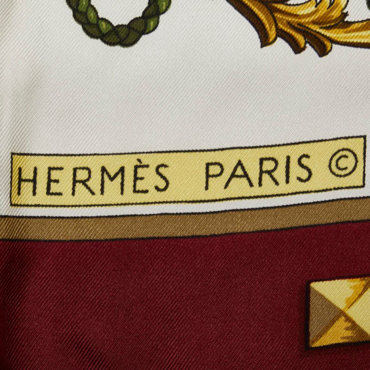 Hermes Carre 90 Les Cles The Keys Rare Key Pattern Scarf Muffler Red Multicolor Silk