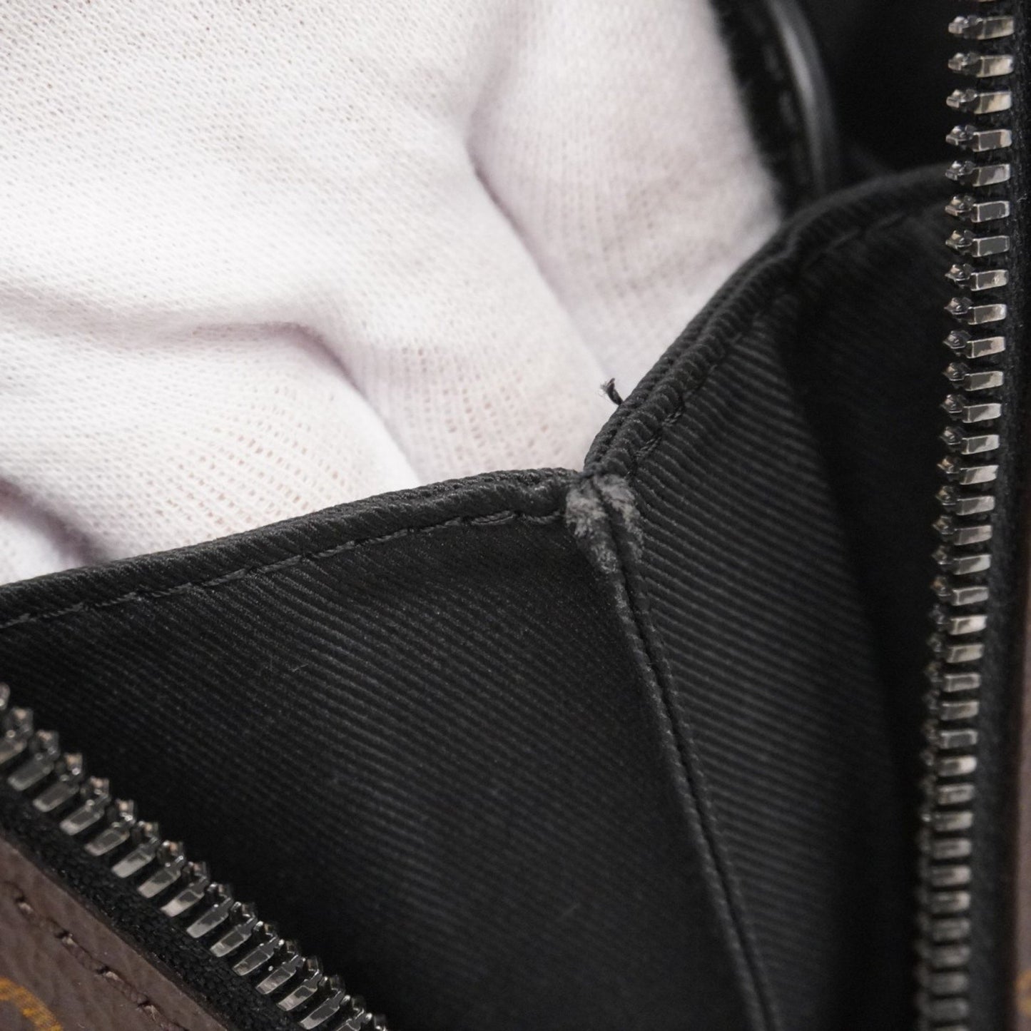 Louis Vuitton Monogram Macassar Soft Handle Trunk Shoulder Bag M45935 Brown/Black