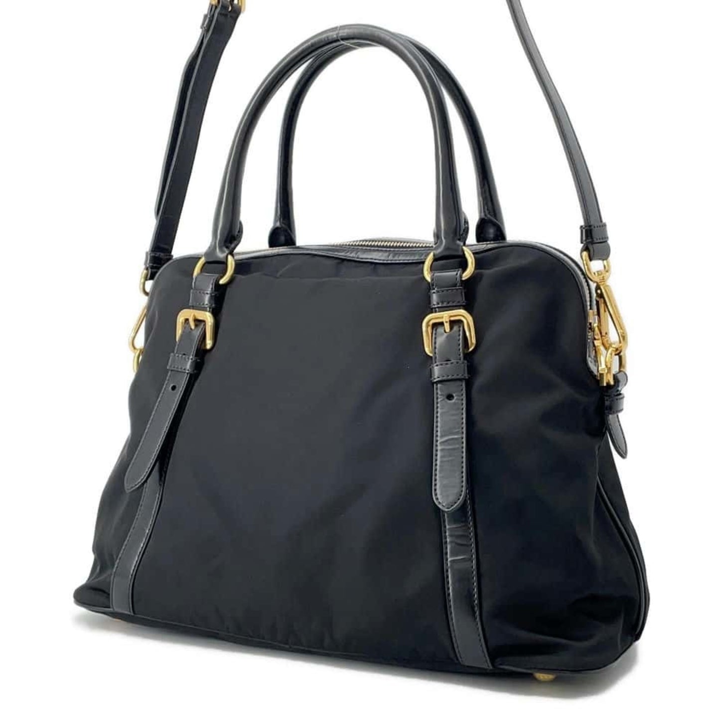 Prada Handbag Nylon 1Bb013 Prada 2Way Bag Black
