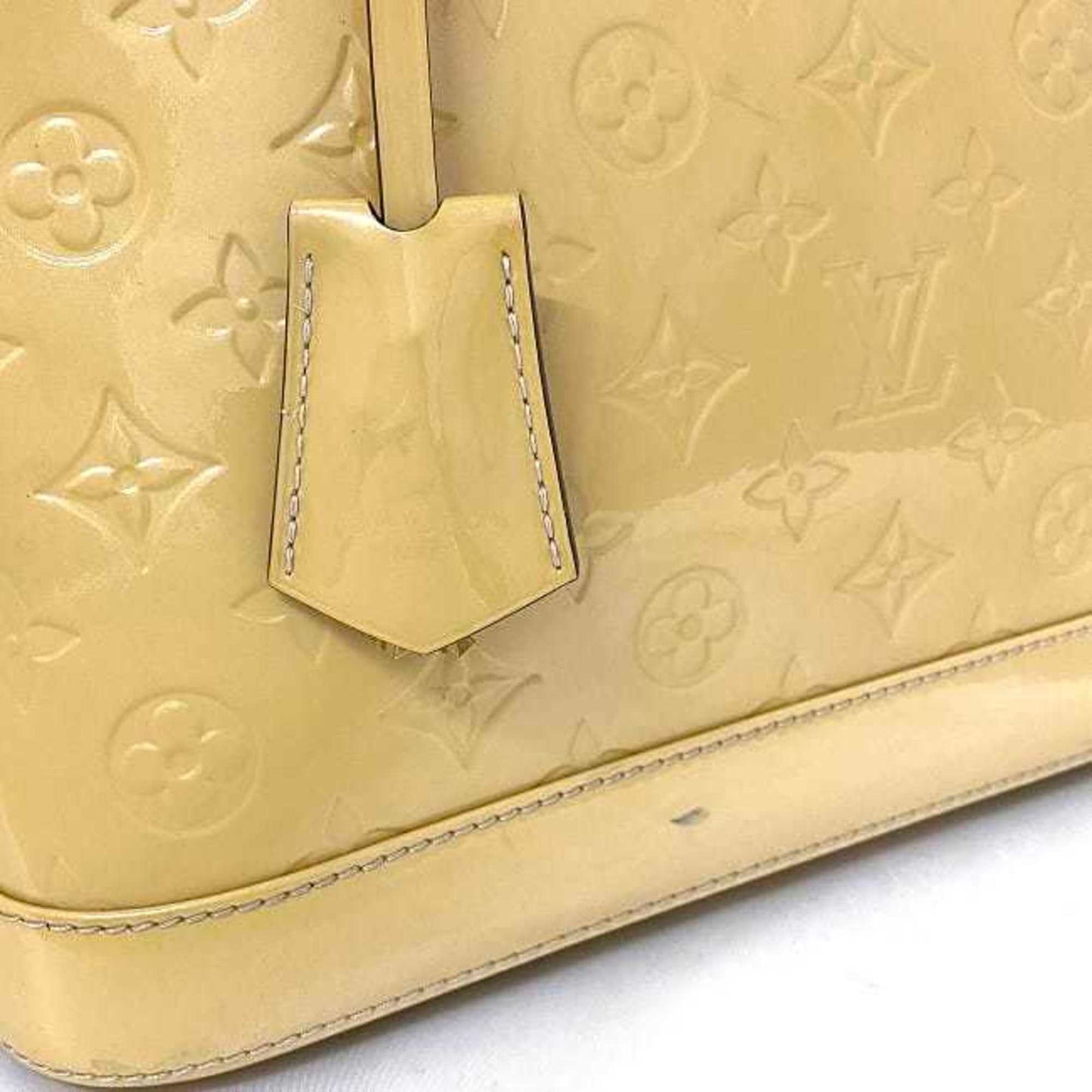 Louis Vuitton Handbag Alma Pm Yellow Monogram Vernis Citrine M90101 Patent Leather Fl4113 Louis