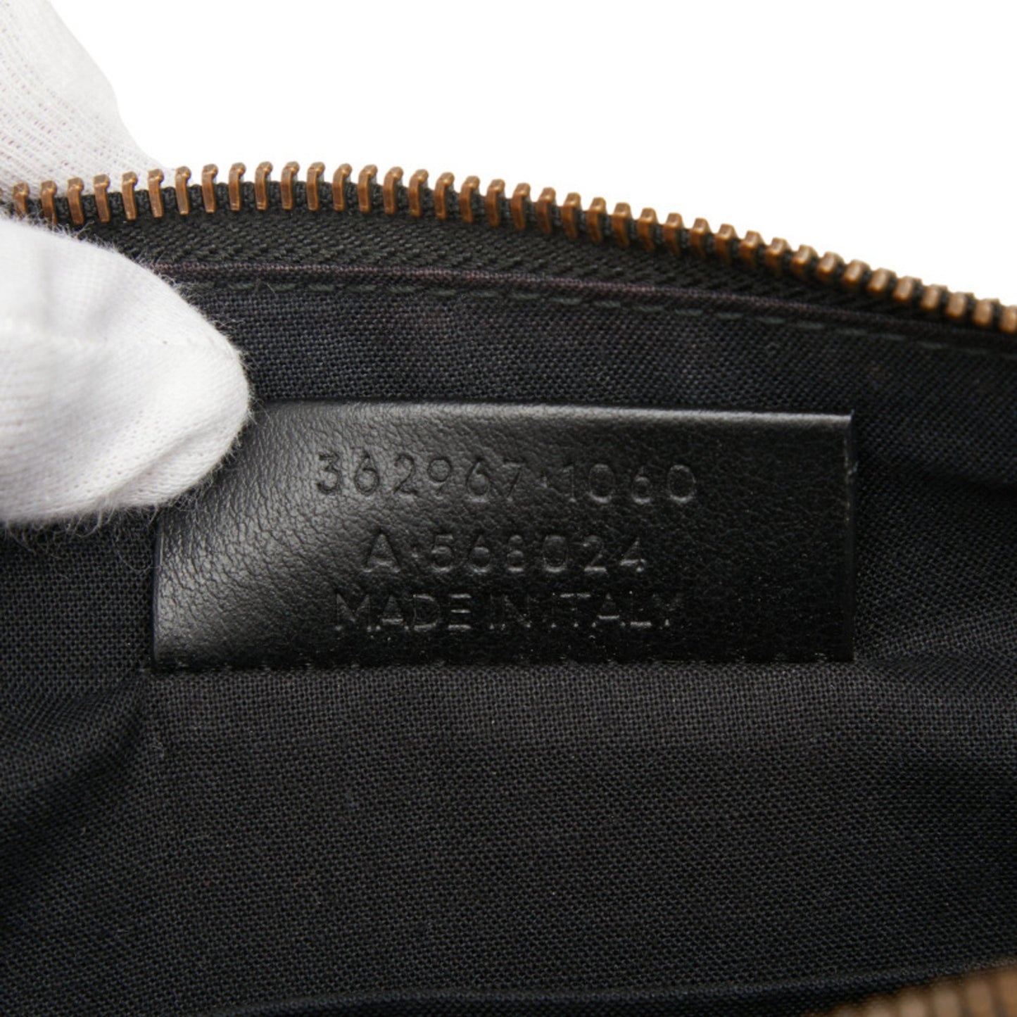 Balenciaga Logo Print Clutch Bag 362967 Black Leather