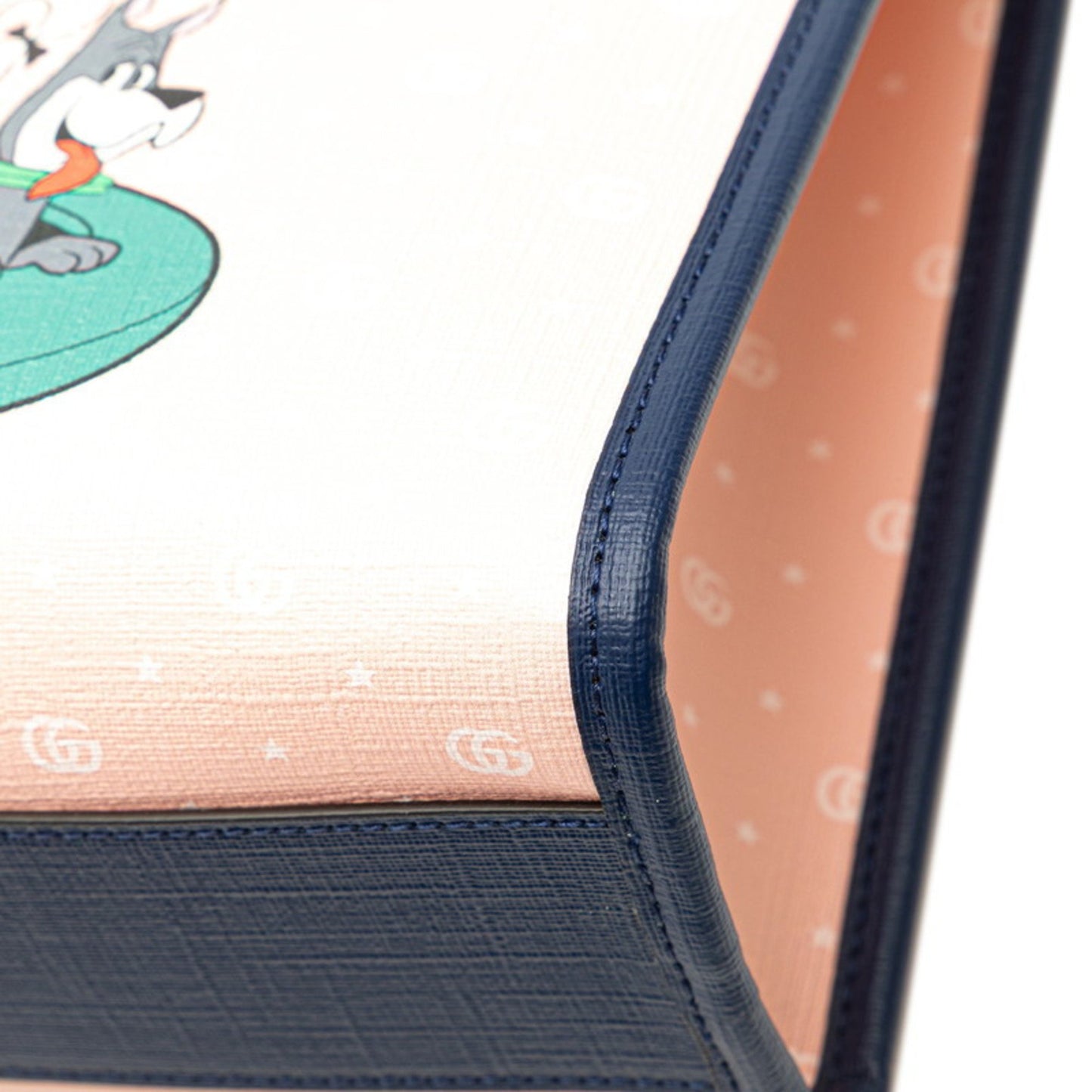 Gucci Gg Supreme Children'S Jetsons Space Family Handbag Tote Bag 605614 Pink Navy Multicolor