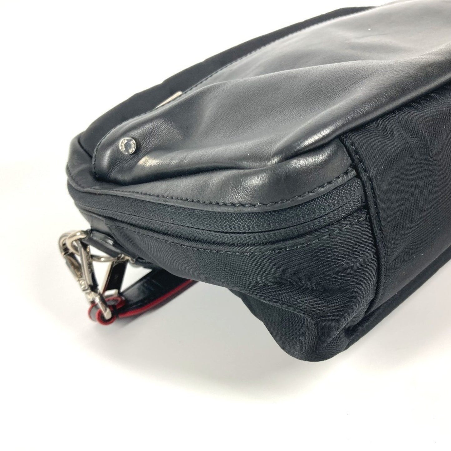 Fendi 7Va411 Monster Eye Logo Fantastic Crossbody Bag Handbag Pochette Shoulder Nylon Leather