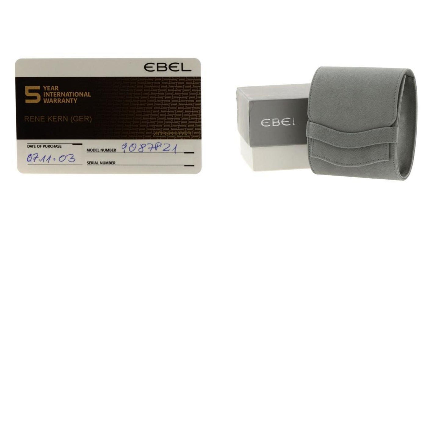 Ebel 9087F21 Classic Wave Watch Stainless Steel Ss