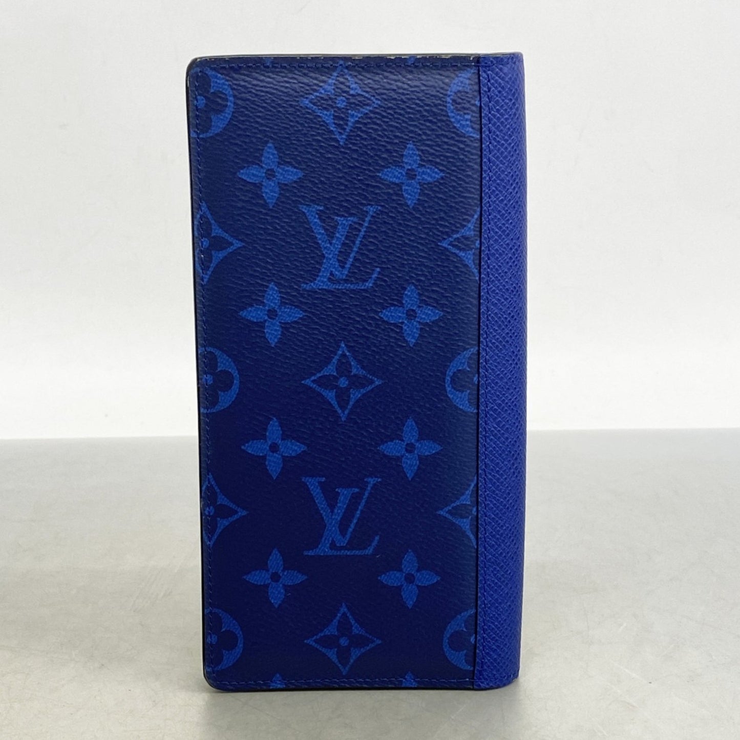 Louis Vuitton Taiga Rama Portefeuille Brazza Long Wallet M30297 Cobalt