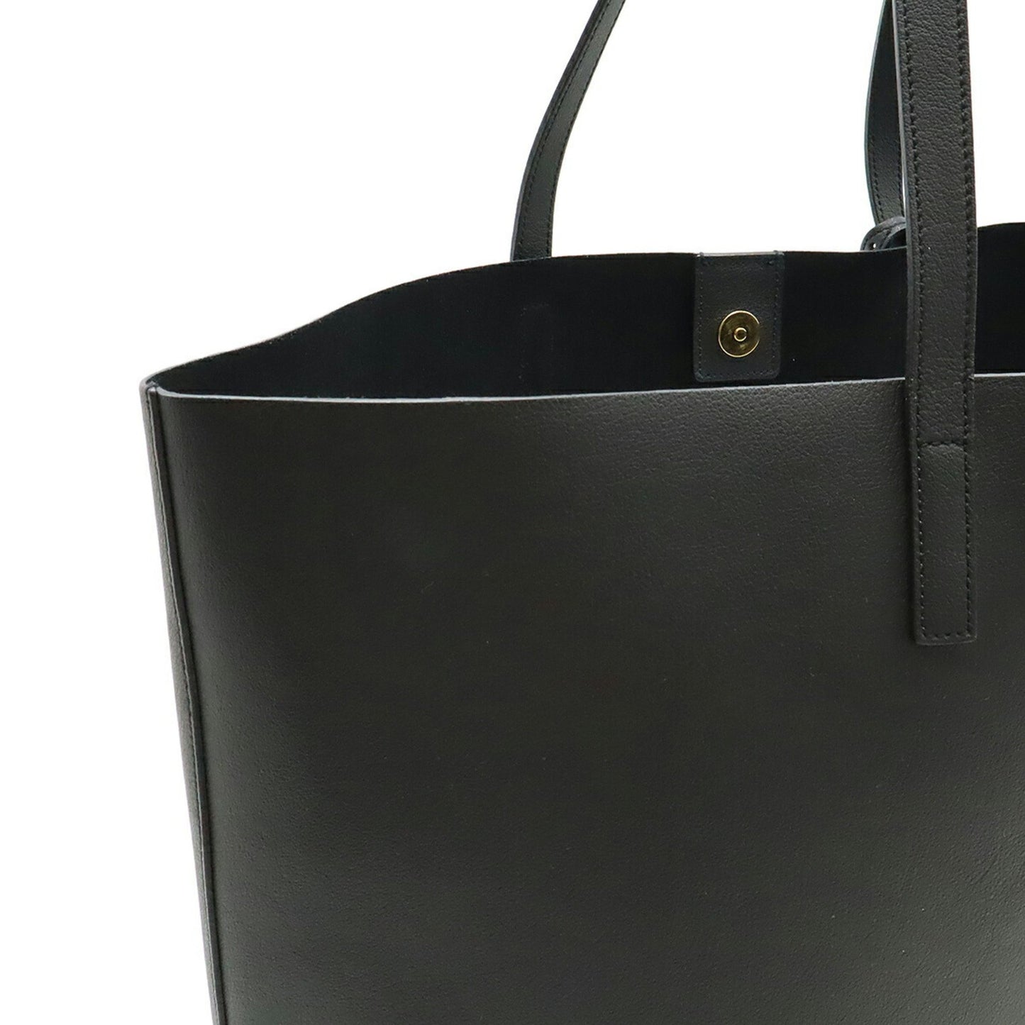 Saint Laurent Paris Ysl Yves Saint Laurent Tote Shoulder Bag In Black Leather