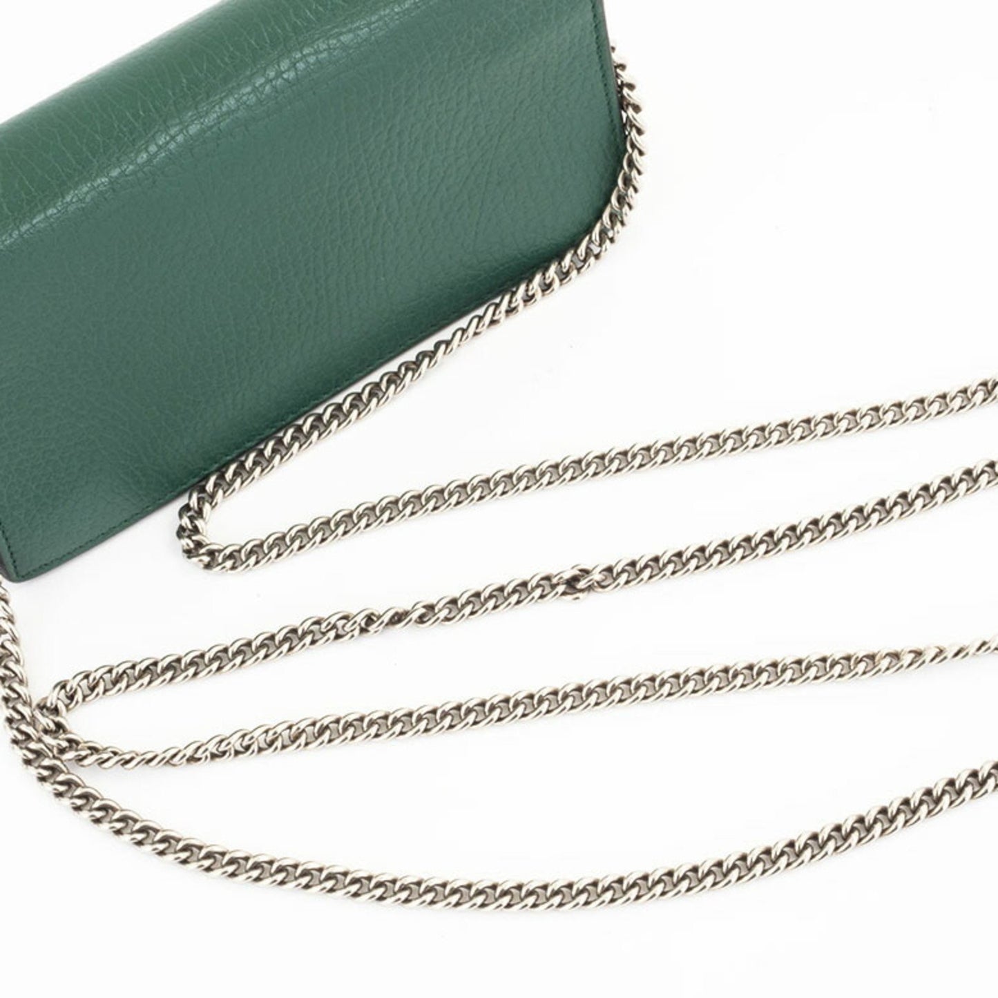 Gucci Dionysus Super Shoulder Bag 476432 Leather Green