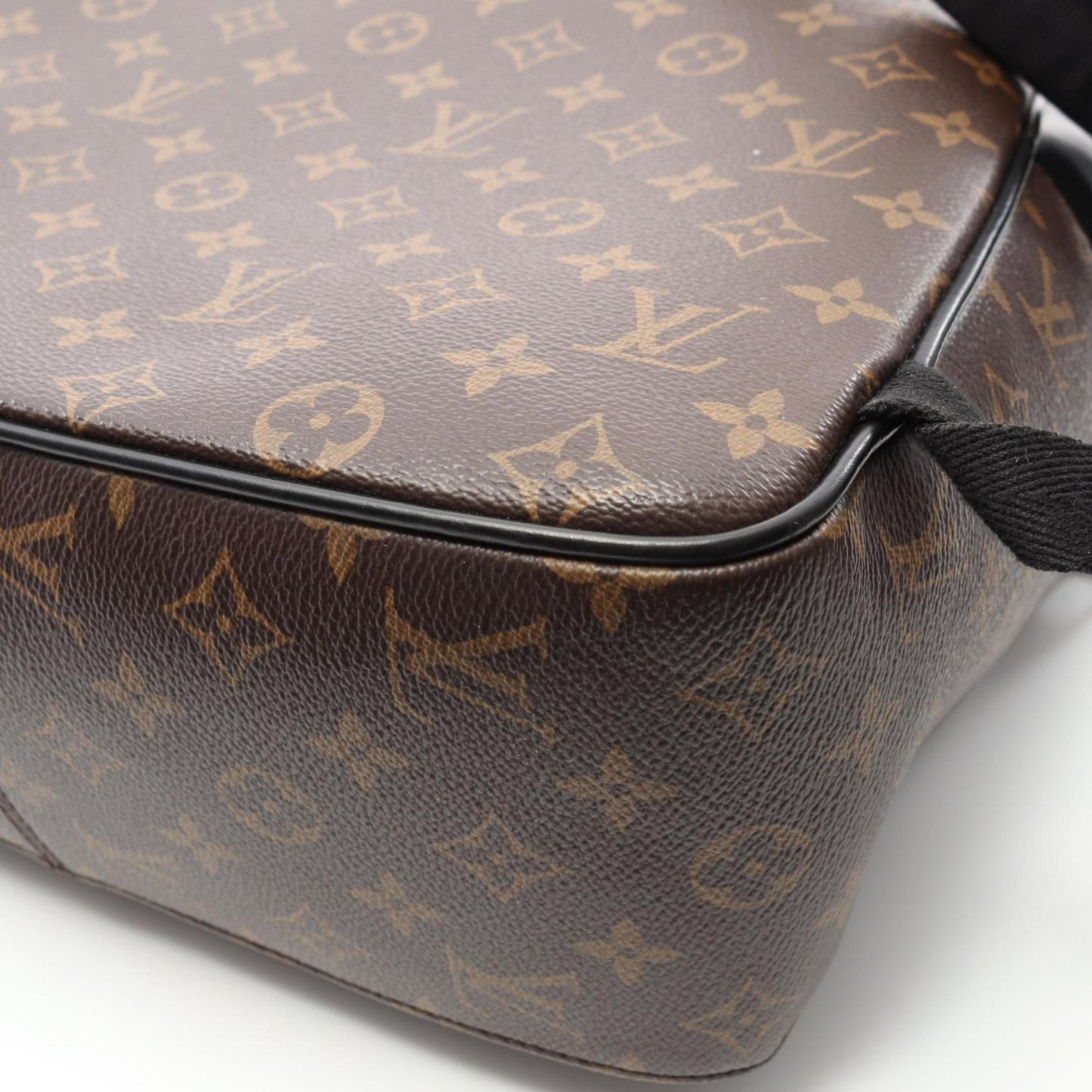 Louis Vuitton Josh Backpack Coated Canvas Leather Monogram Macassar