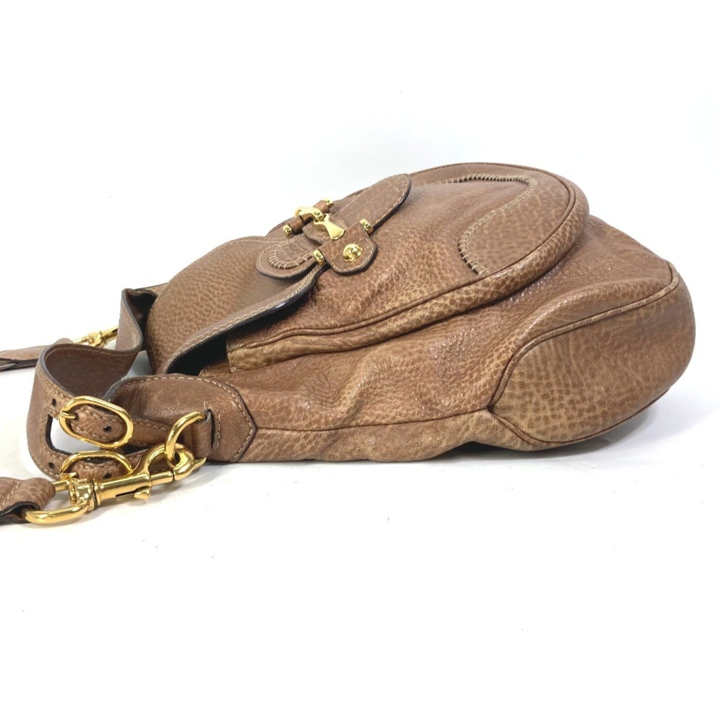 Gucci 223955 Horsebit Shoulder Bag Leather