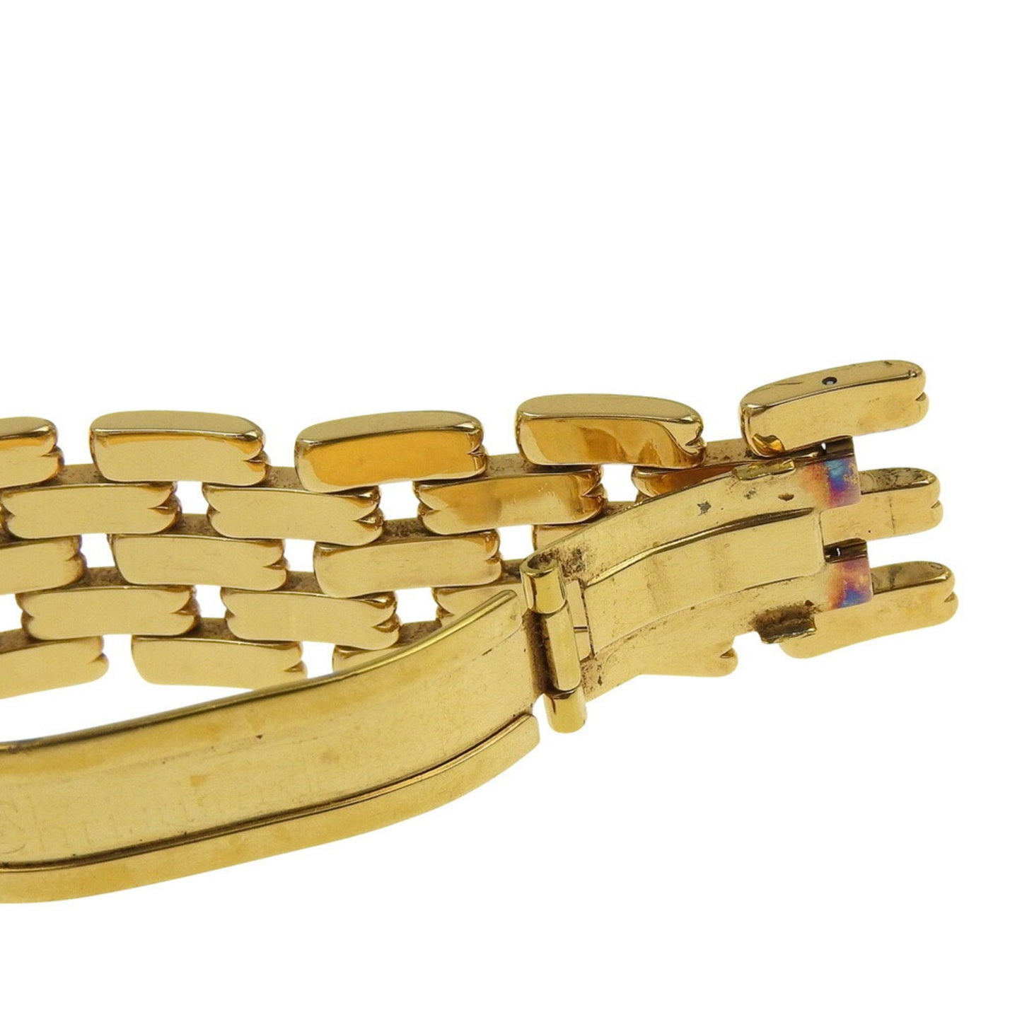 Dior Bagira Watch 47 152-2 Gold-Plated Quartz Analog Display Black Dial