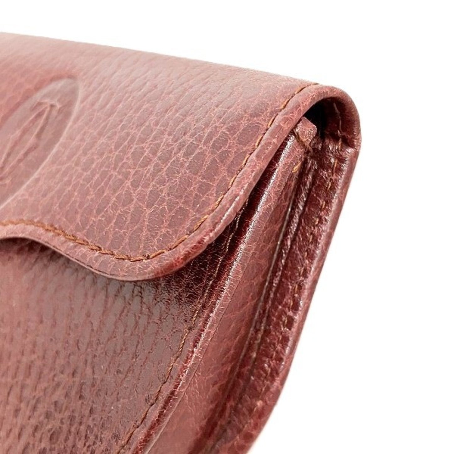 Cartier Must Line Bordeaux Leather Coin Purse Wallet Wallet/Coin Case