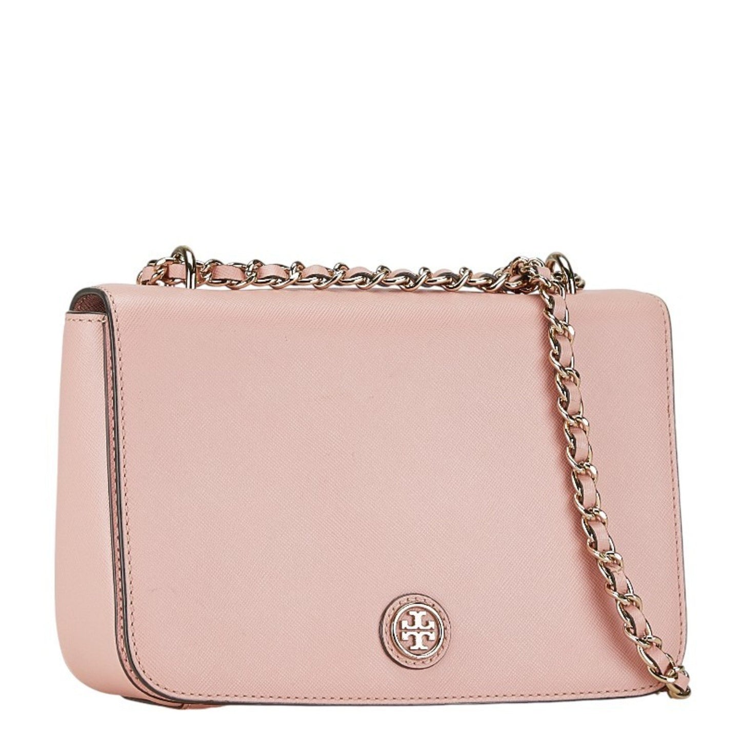 Tory Burch Chain Shoulder Bag Pink Leather