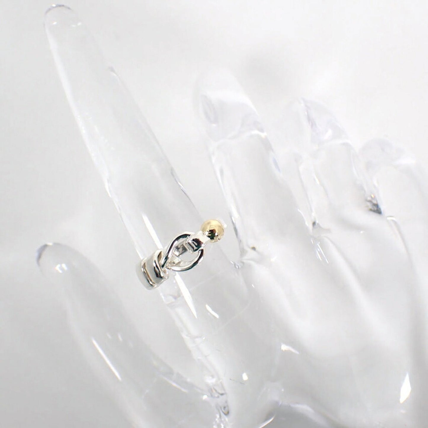 Tiffany 925 750 Hook & Eye Ring