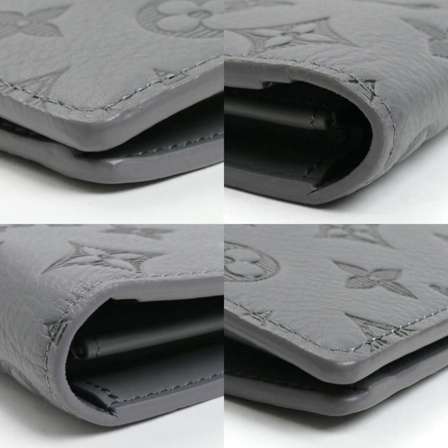 Louis Vuitton Louis Vuitton Portefeuille Brazza Long Wallet Monogram Shadow Gray M81335