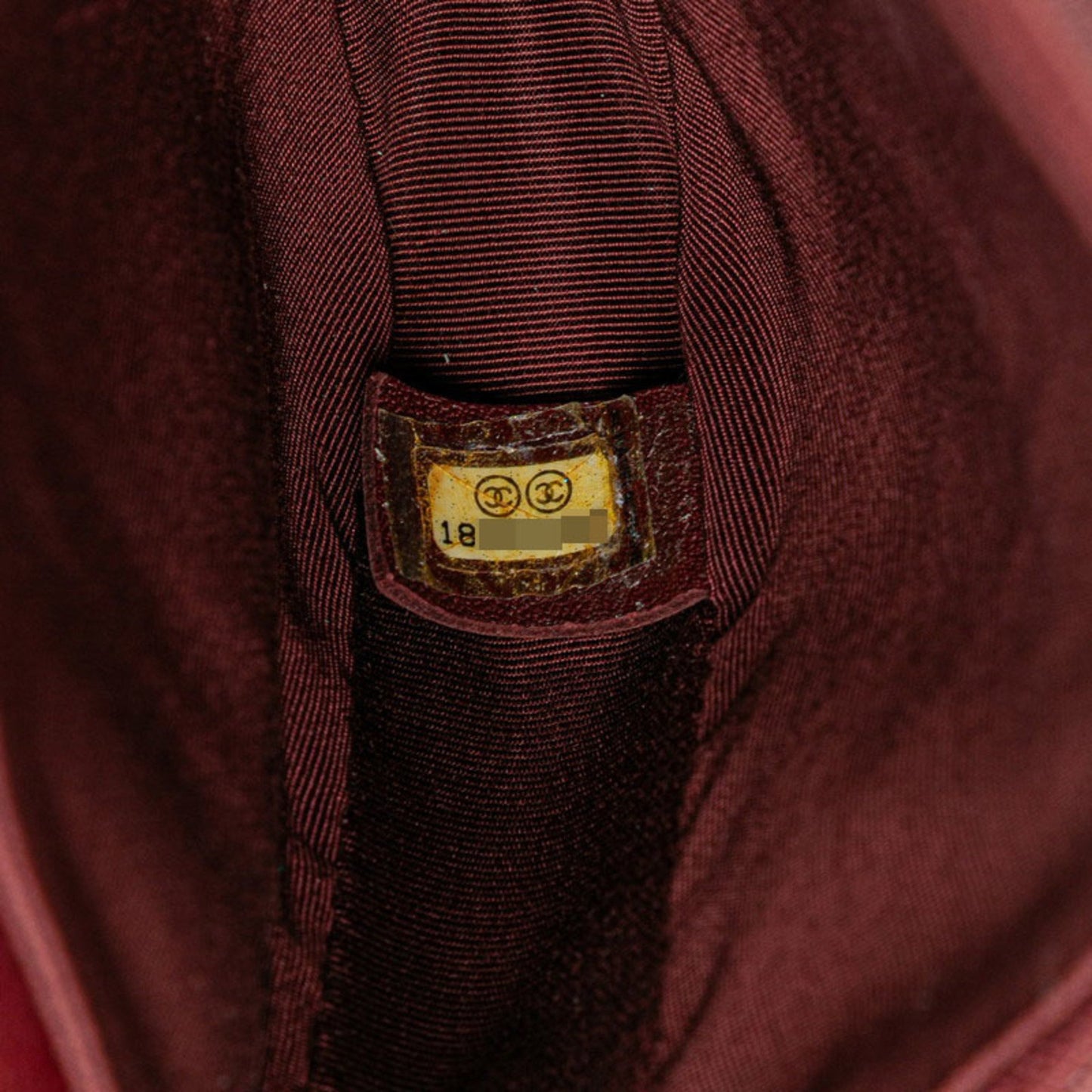 Chanel Boy Chanel Coco Mark Chain Shoulder Bag In Wine Red