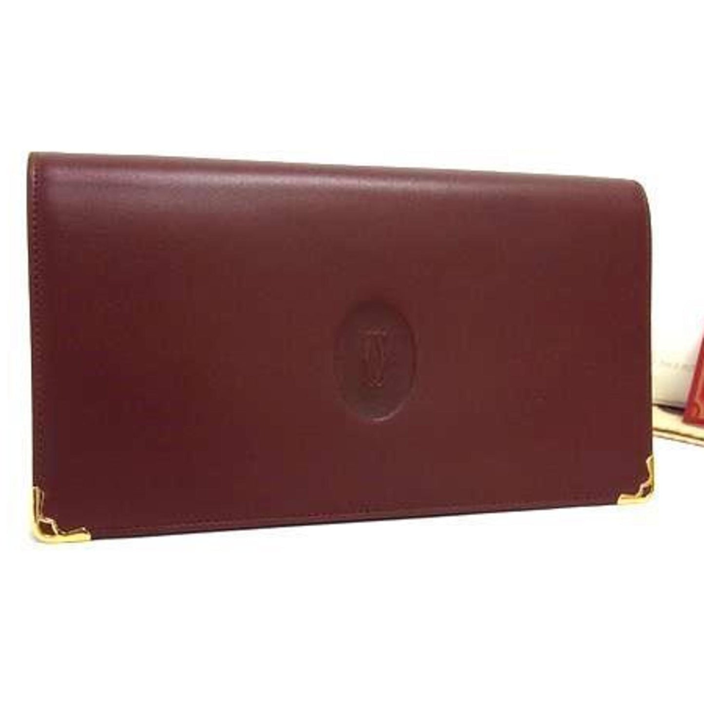 Cartier Must Line Long Wallet 73184183 Bordeaux Leather