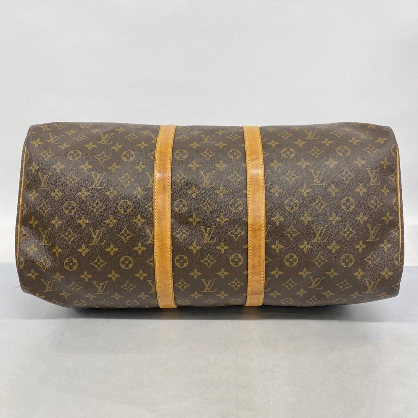 Louis Vuitton Monogram Keepall 55 Boston Bag M41424 Brown