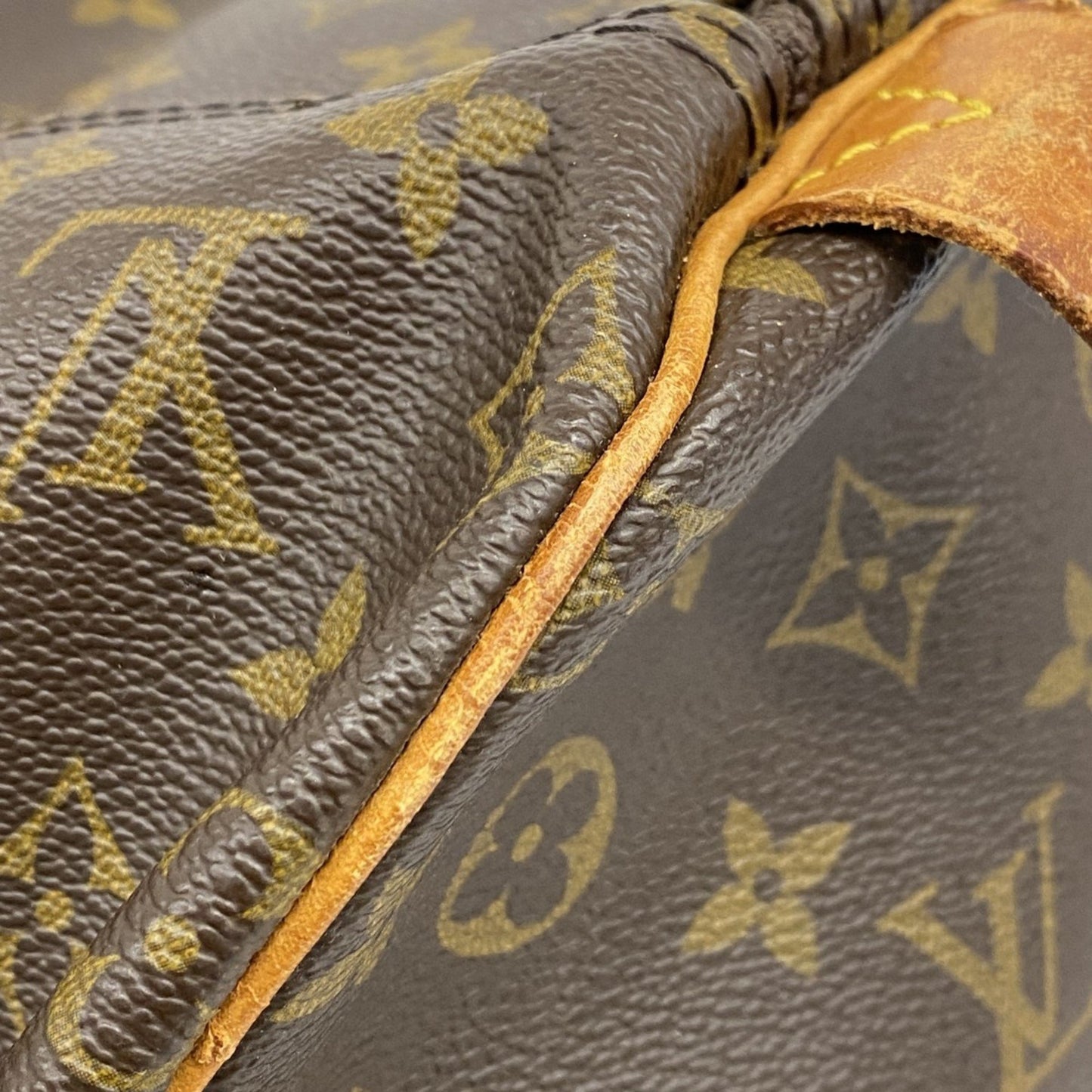 Louis Vuitton Monogram Keepall 55 Boston Bag M41424 Brown