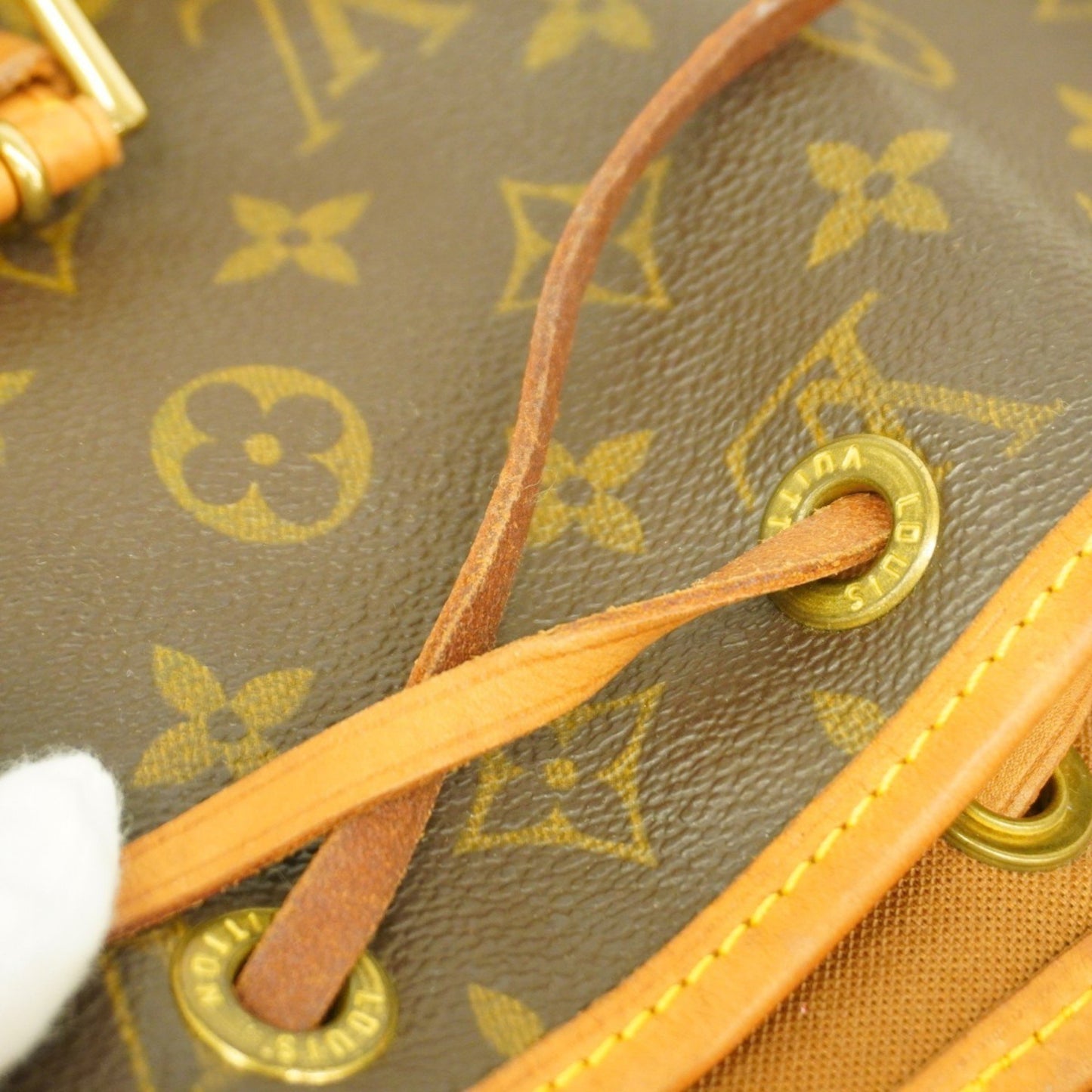 Louis Vuitton Monogram Montsouris Mm Backpack M51136 Brown