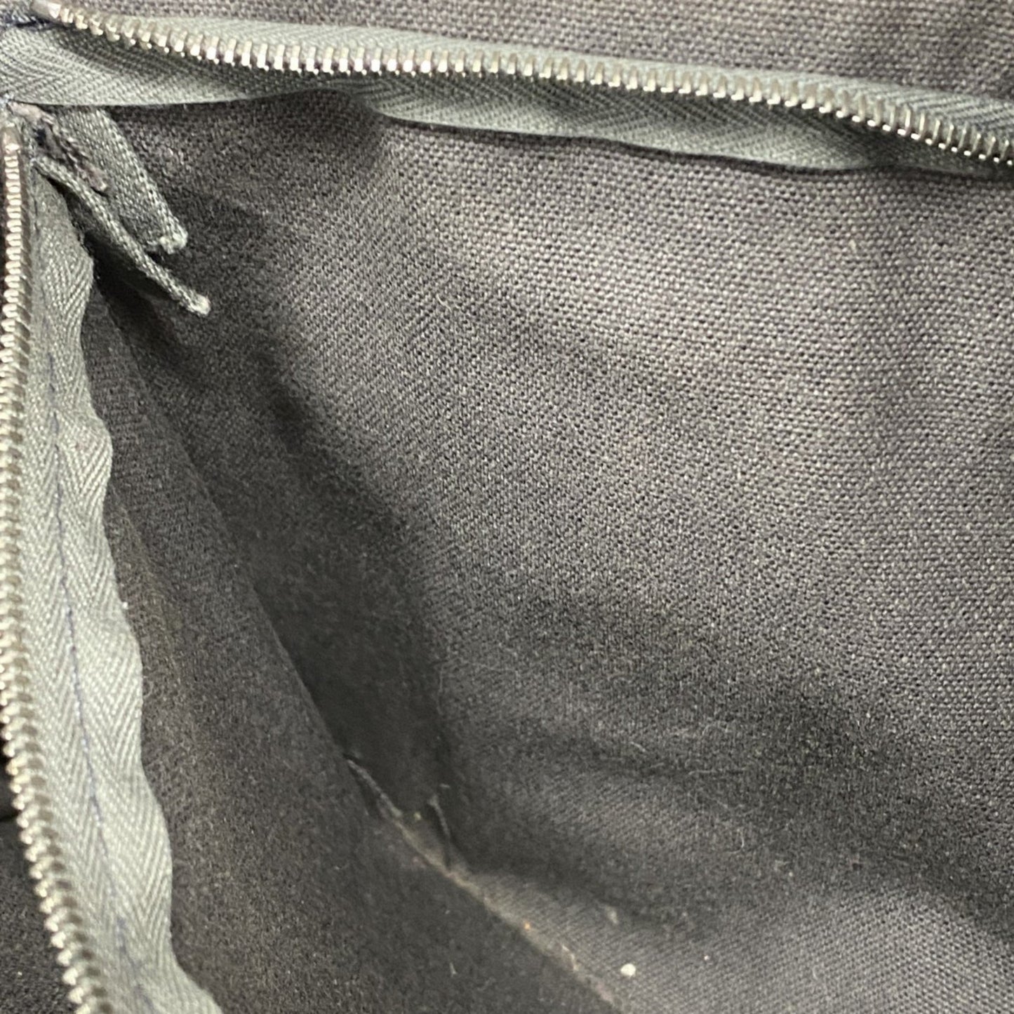 Hermes Handbag Foul Tou Pm Canvas Grey Orange