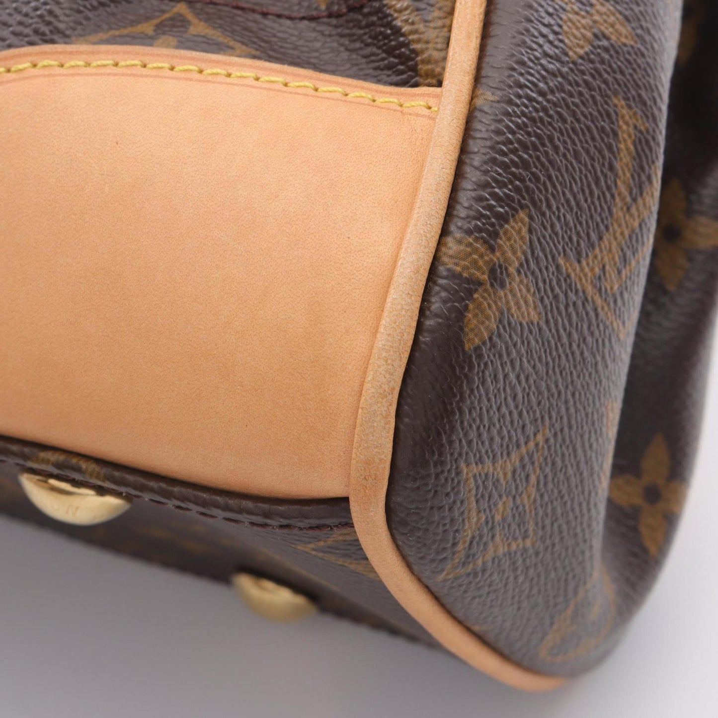 Louis Vuitton Beverly Mm Shoulder Bag Coated Canvas Leather Monogram