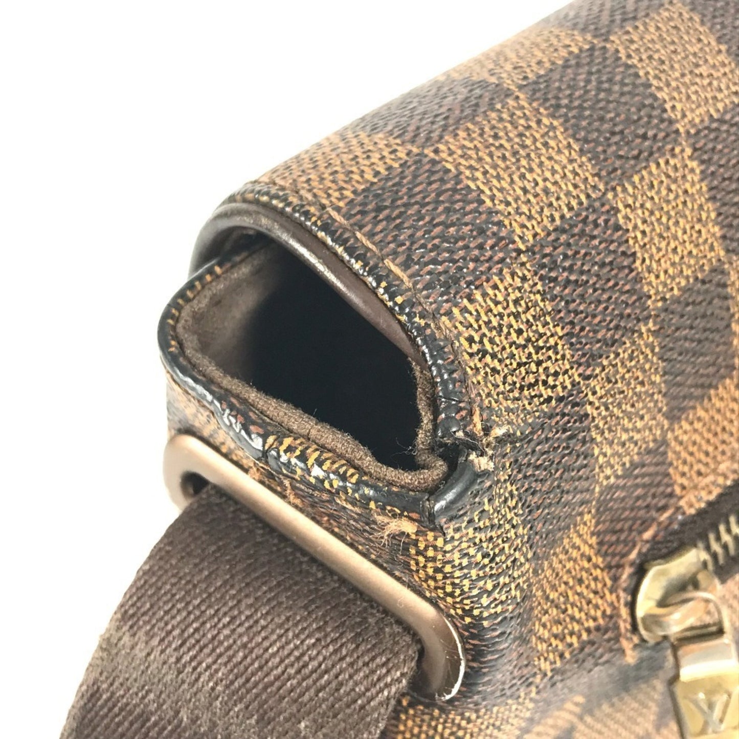 Louis Vuitton N51211 Damier Brooklyn Mm Flap Shoulder Bag In Canvas