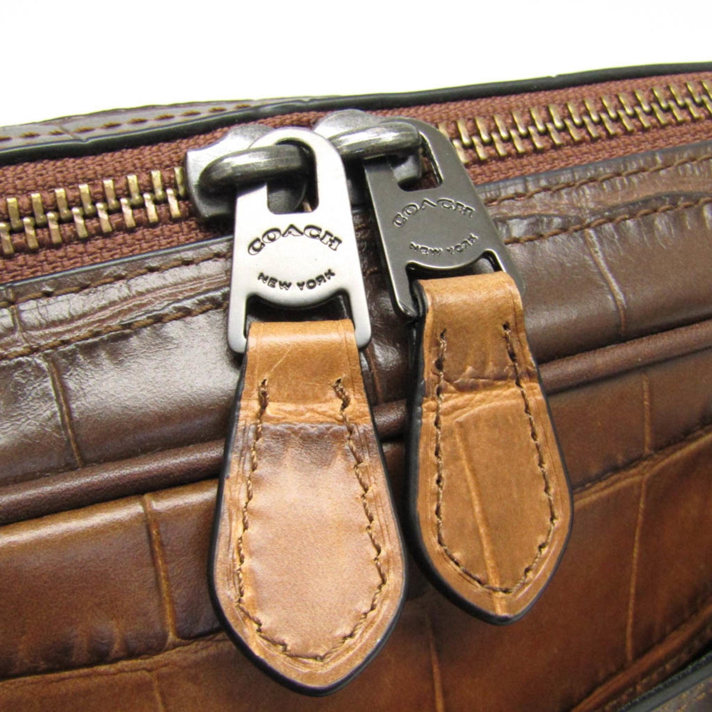 Coach Metropolitan Slim 25991 Men'S Leather Briefcase