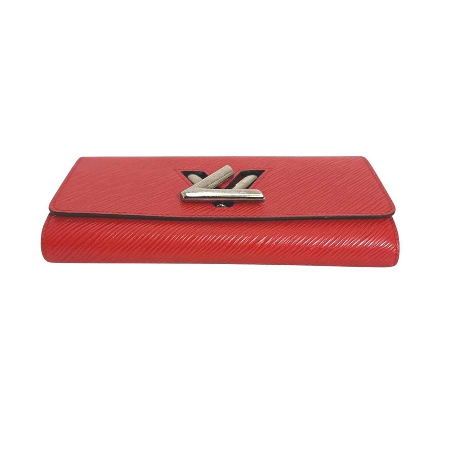 Louis Vuitton Louis Vuitton Long Wallet Epi Twist Leather M61179 Coquelicot