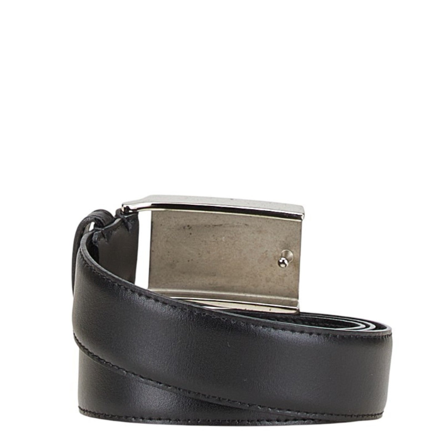 Burberry Logo Belt Size: 105 42 Black Leather