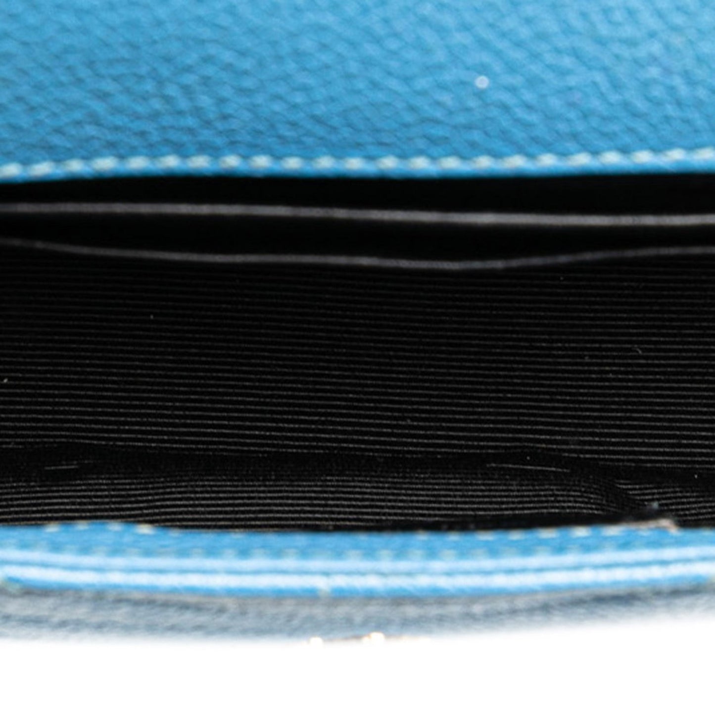 Saint Laurent Ysl Baby Chai Chain Shoulder Bag 399289 Blue Leather