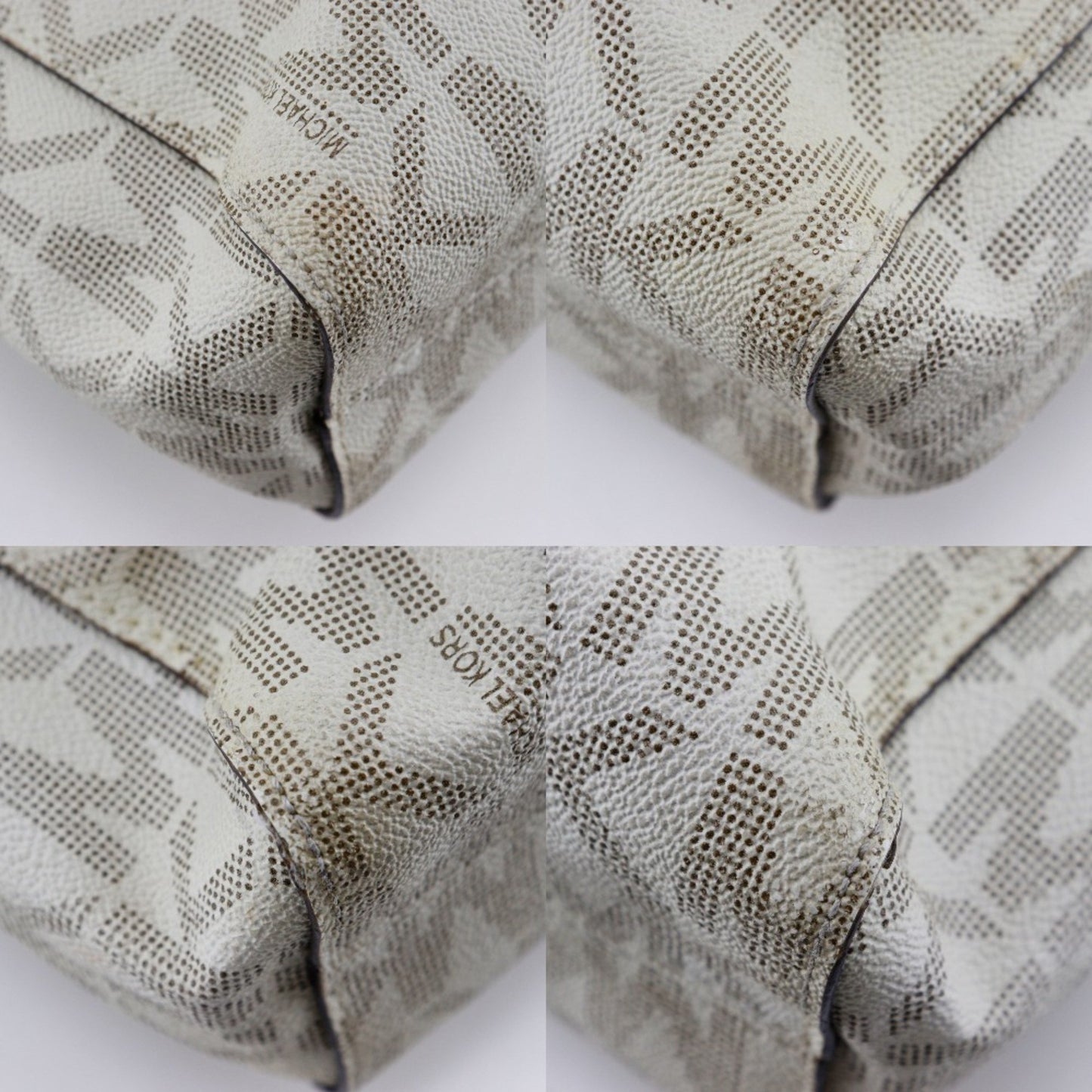 Michael Kors Mk Signature Tote Bag Pvc Off-White Type